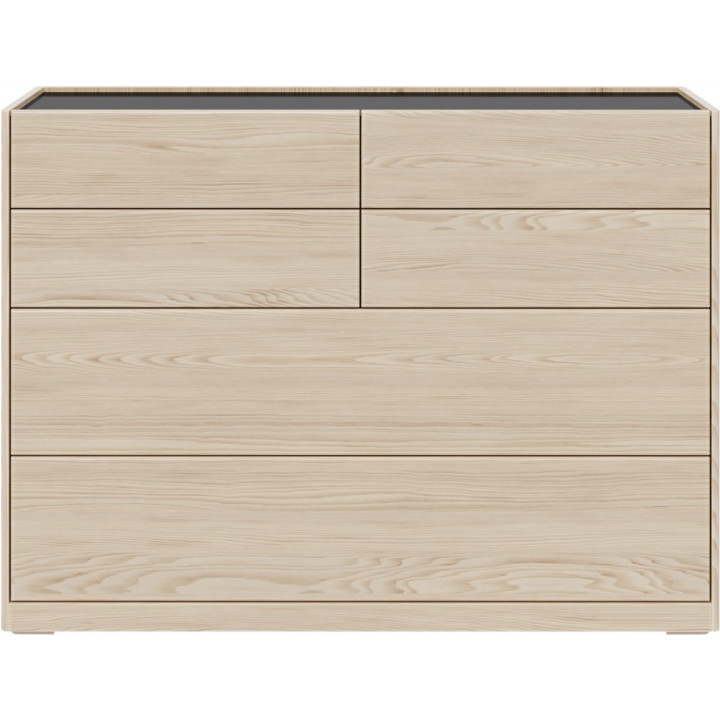 Комод RIVI GIGI 126x51.5x92 см Массив дуба, Шпон дуба
