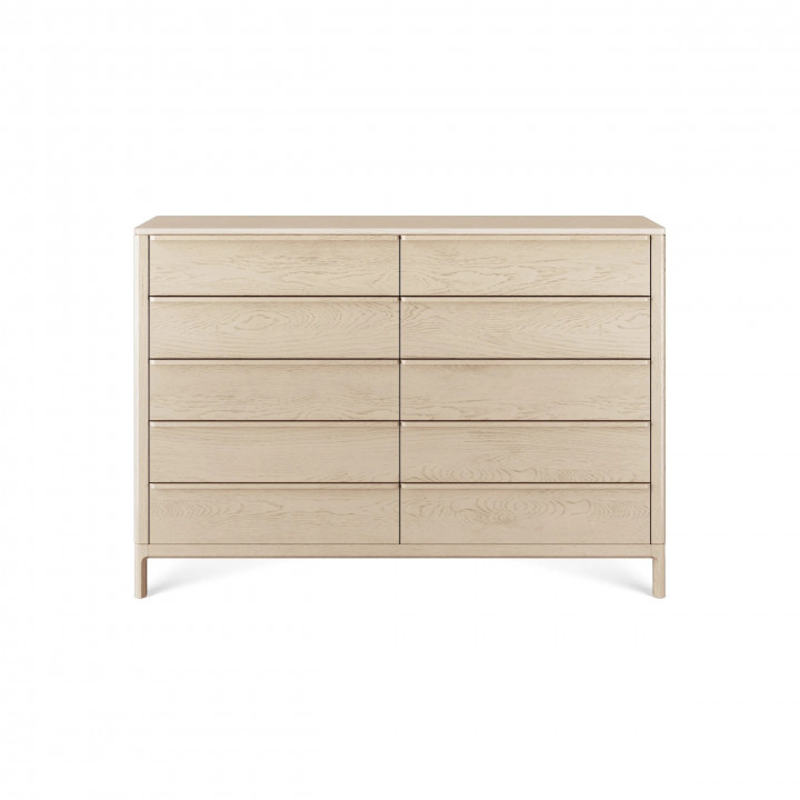 Комод RIVI TWIGGY 160x53x127 см Массив дуба, Шпон дуба