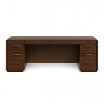 Стол рабочий RIVI HARVEY 220x86x76.5 см (Массив дуба, Шпон дуба)